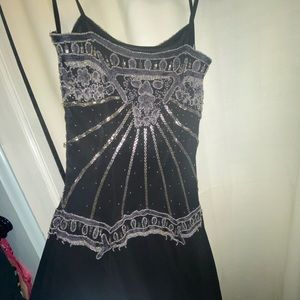 Vintage Sue Wong Hand Beaded Silk Dress